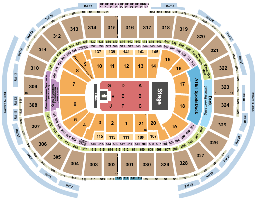 TD Garden Andrea Bocelli Seating Chart